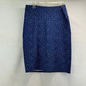 Lularoe Cassie women’s XL blue dots pencil stretchy skirt